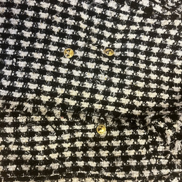 House of Harlow 1960 Black and White Tweed Blazer - Picture 3 of 4